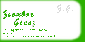 zsombor giesz business card